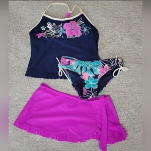 ZeroXposur Size 7 girls tankini set